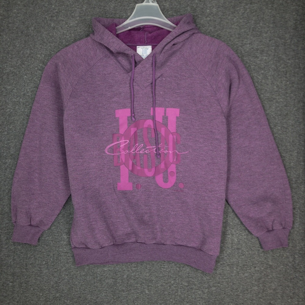 Vintage Purple Hoodie I.O.U. Brand Womens Size Large Normcore Streetwear